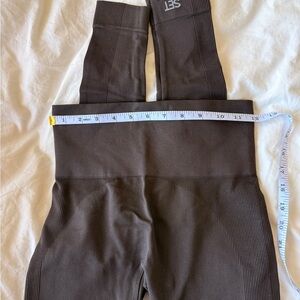 Set active High-Waisted Leggings - chocolate brown